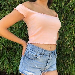 Off-the-Shoulder Crop Top